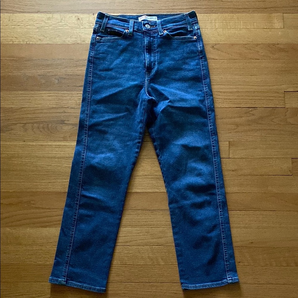Levi’s Heritage high rise straight jeans